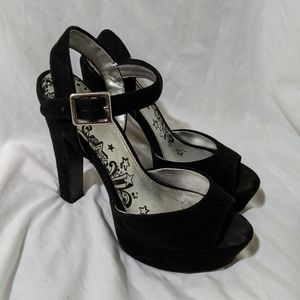 Platform ankle strapped heels